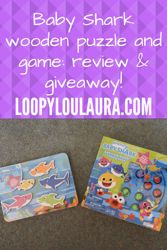 The Breastest News: Review & Giveaway: Baby Shark Wooden Sound Puzzle & Let's  Go Hunt Fishing Game