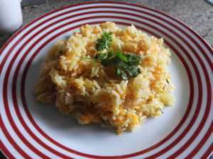 carrot and coriander rice