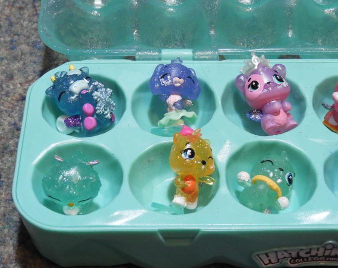 Close up of 6 Hatchimals