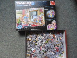 Wasgij puzzle piece in box