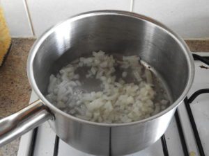 onion frying