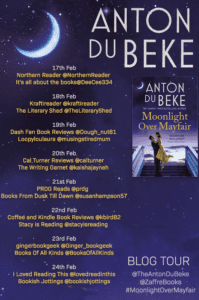 Moonlight Over Mayfair book tour banner