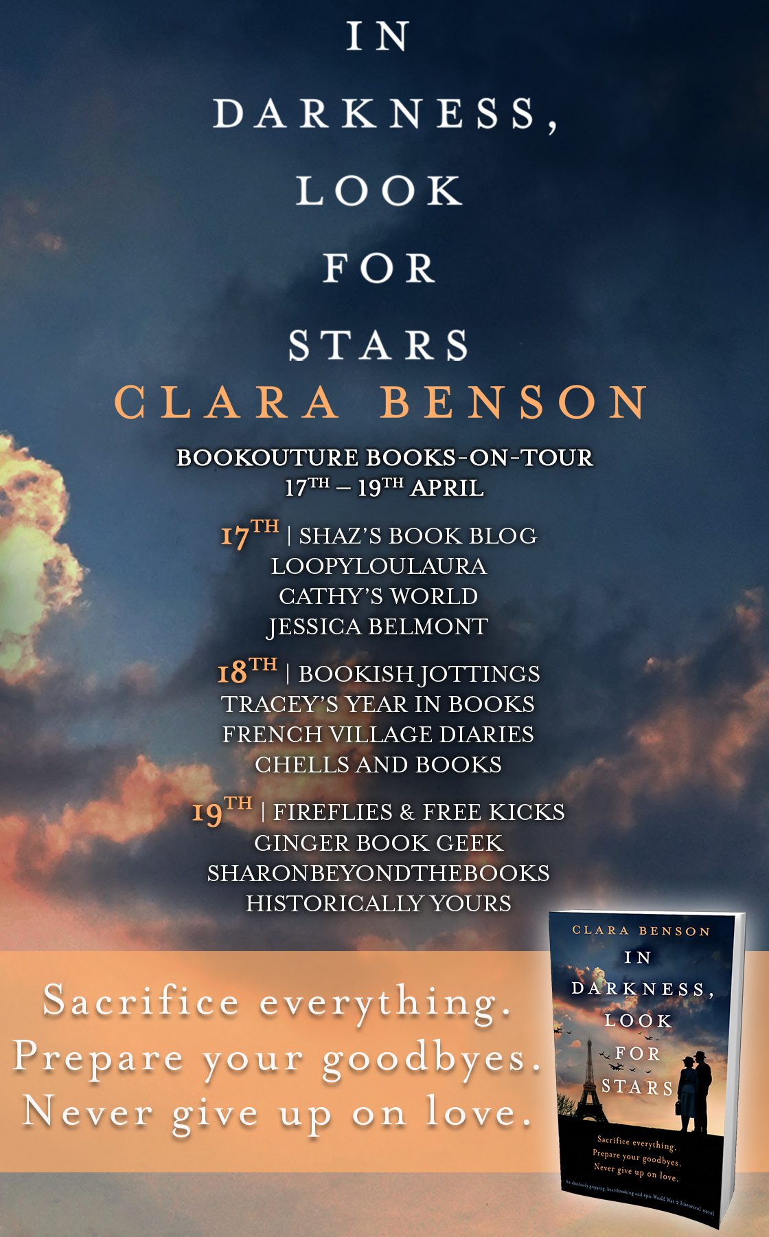In Darkness, Look For Stars blog tour banner
