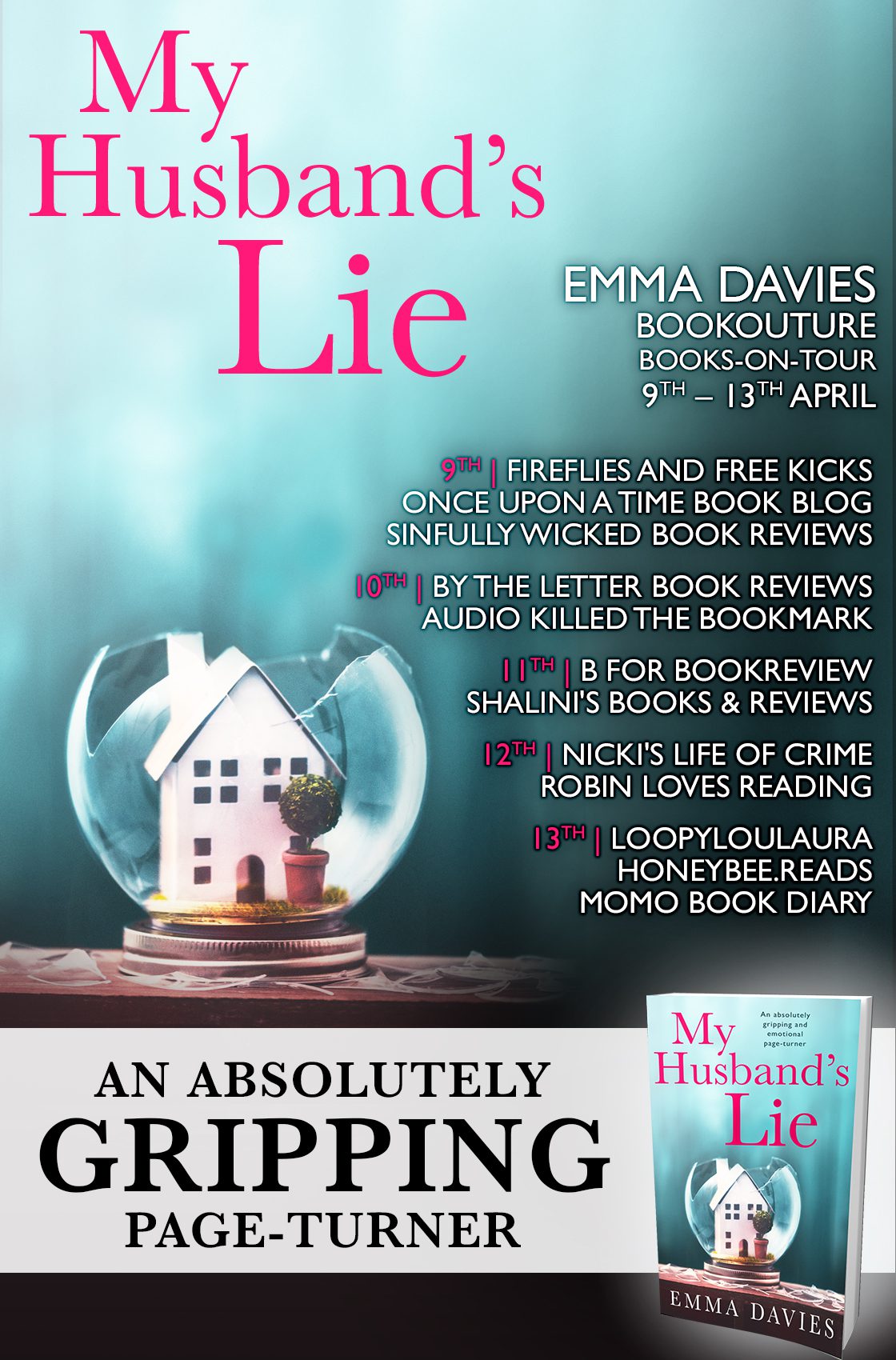 My Husband's Lie blog tour banner