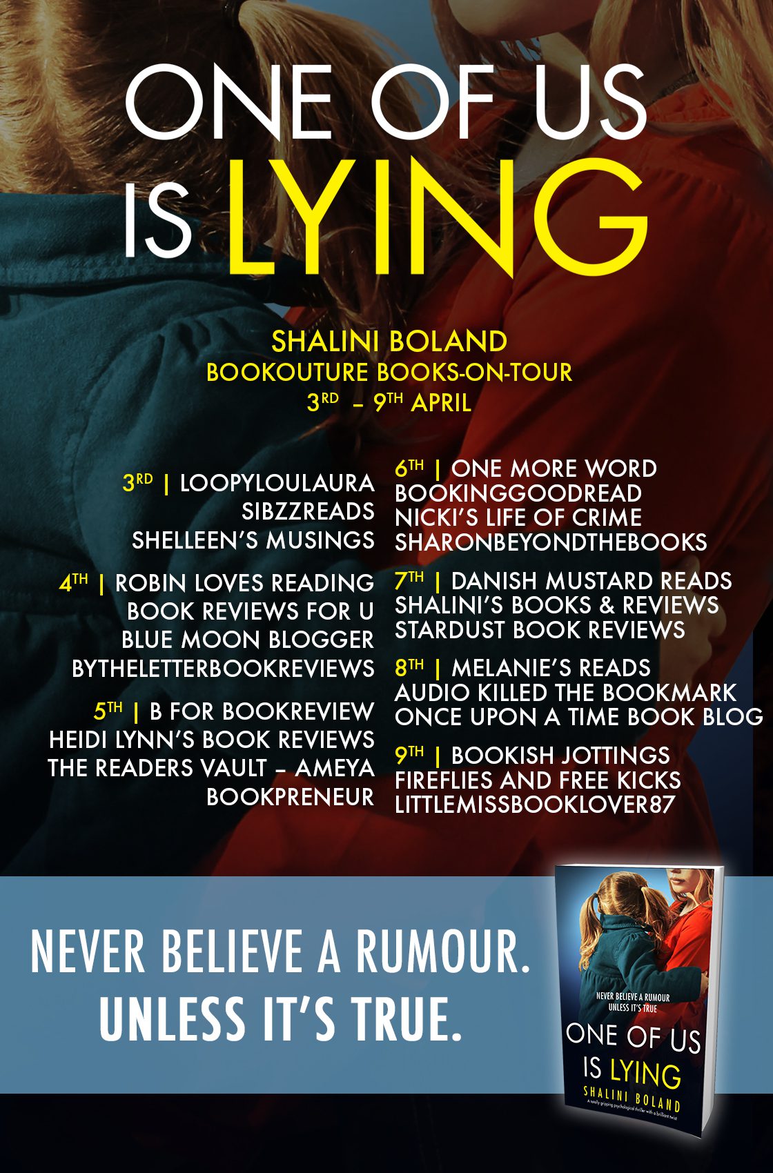 One of Us is Lying blog tour banner