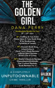 The Golden Girl blog tour banner