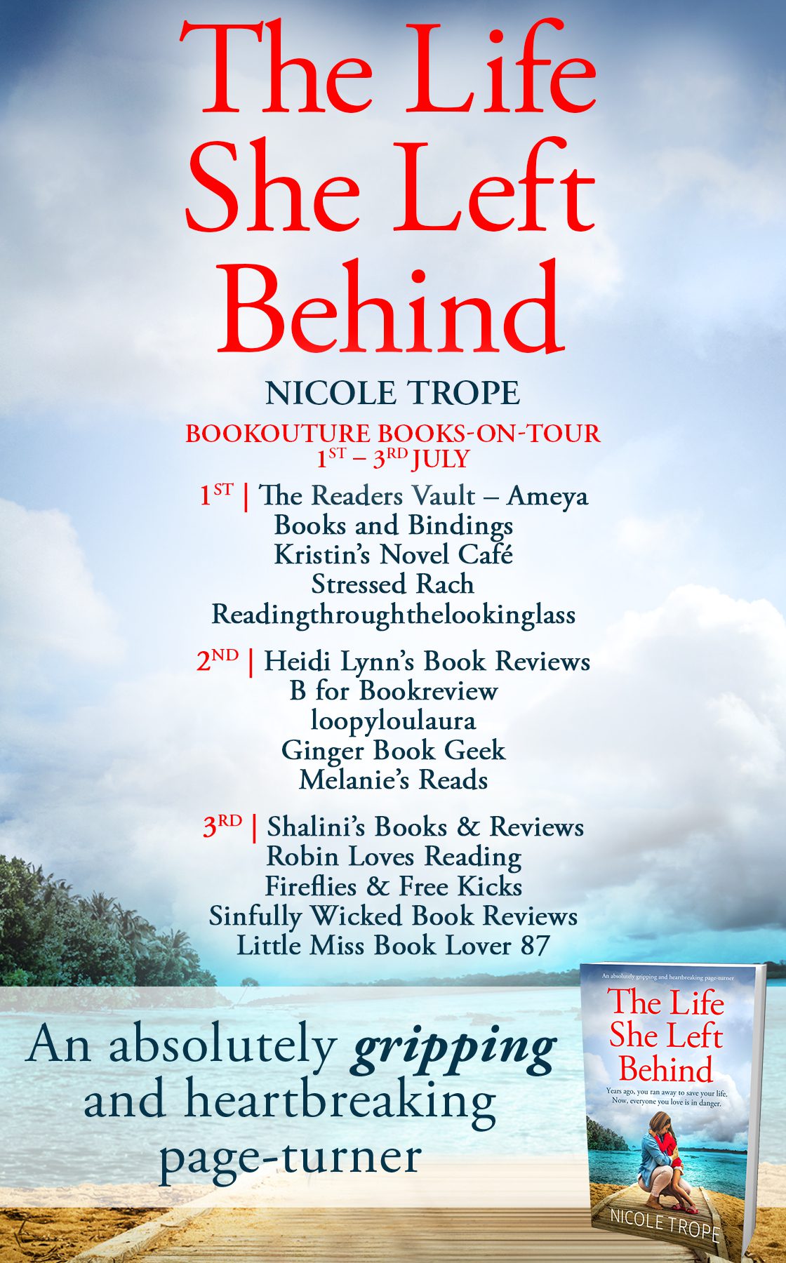The Life She Left Behind blog tour banner