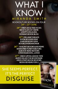 What I Know blog tour banner