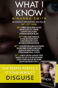 What I Know blog tour banner