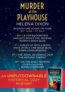 Murder at the Playhouse blog tour banner