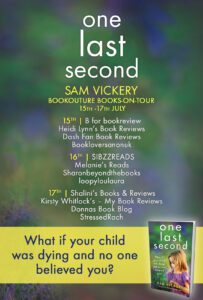 One Last Second blog tour banner