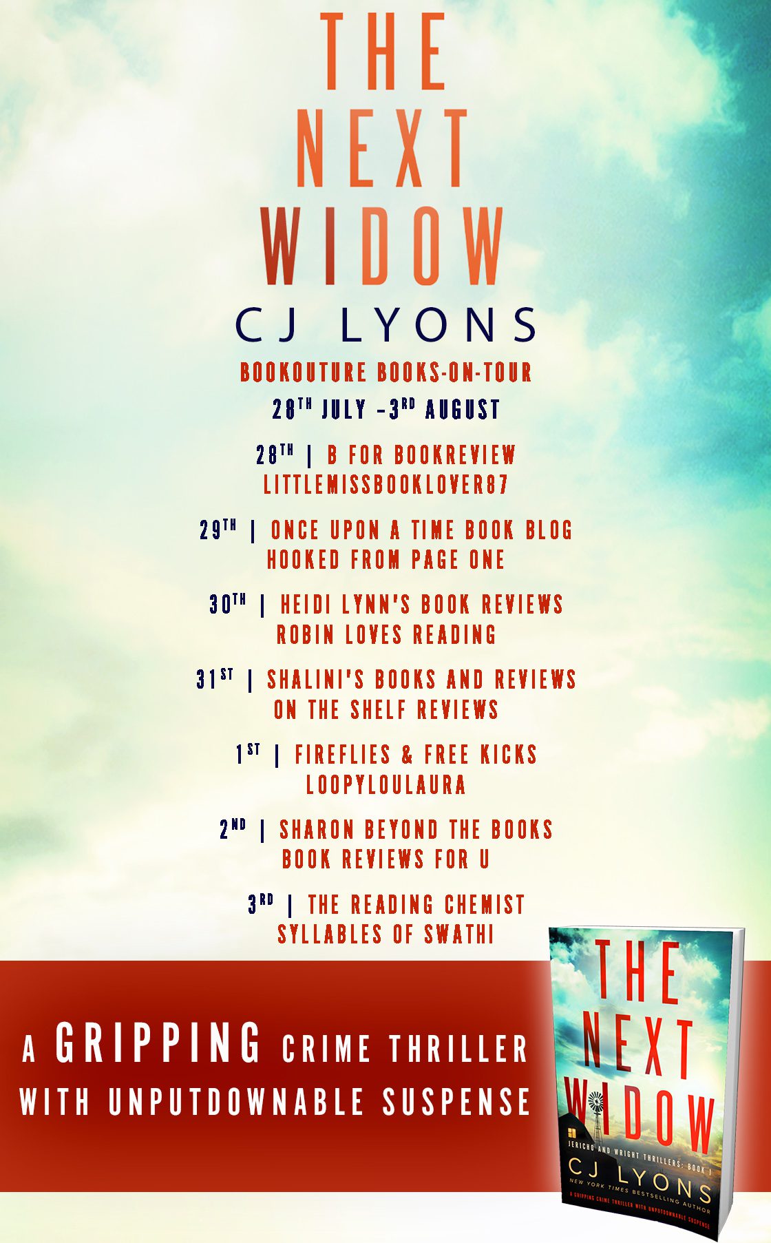 The Next Widow blog tour banner