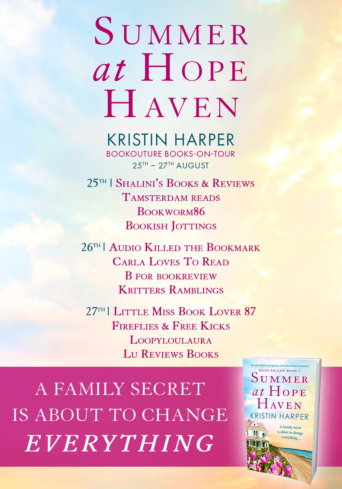 Summer at Hope Haven blog tour banner