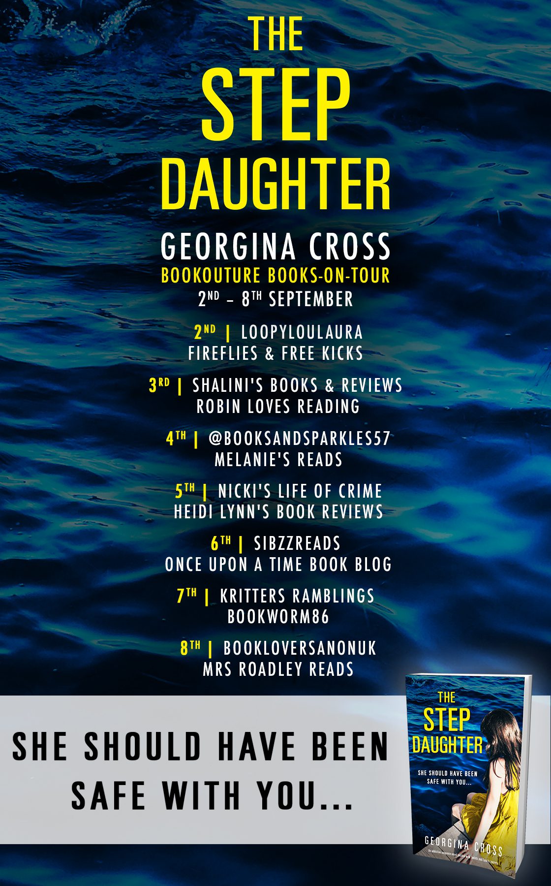 The Stepdaughter blog tour banner