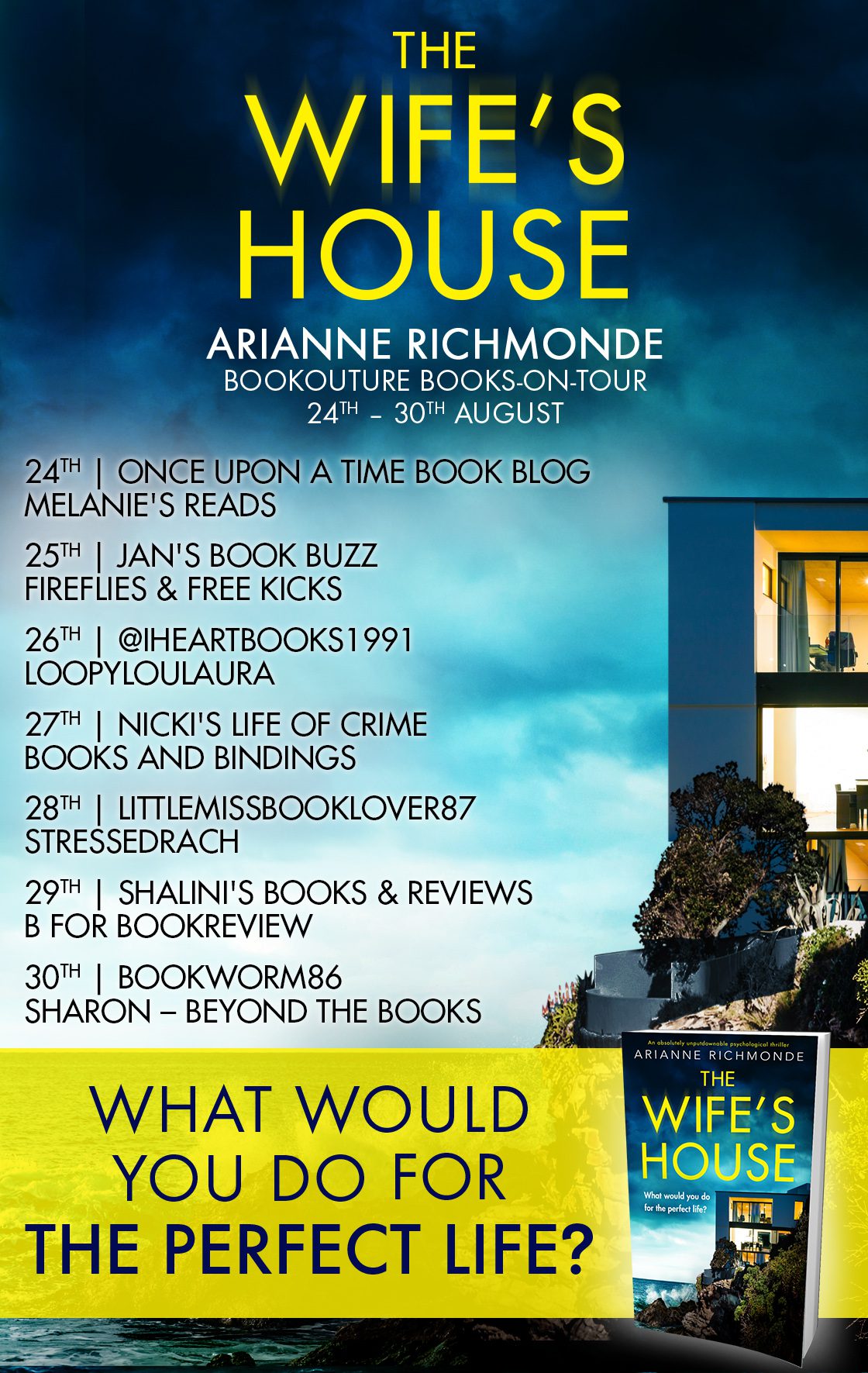 The Wife's House blog tour banner