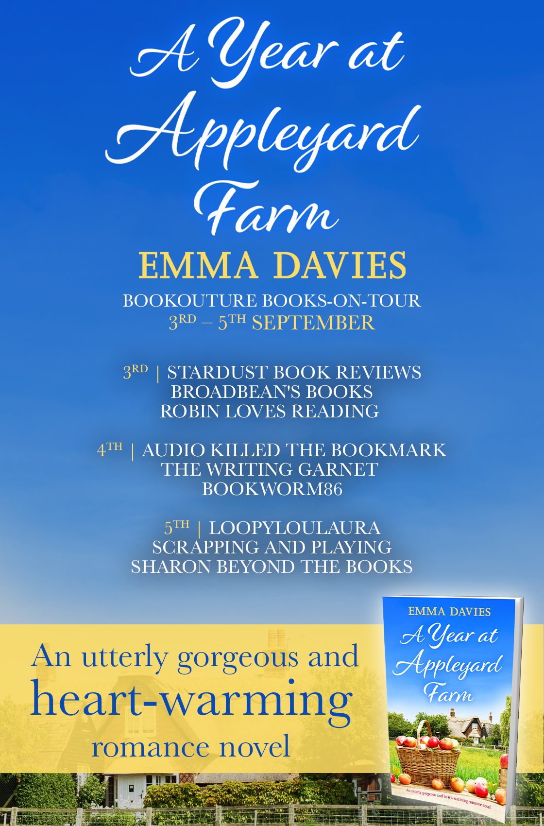 A Year at Appleyard Farm blog tour banner