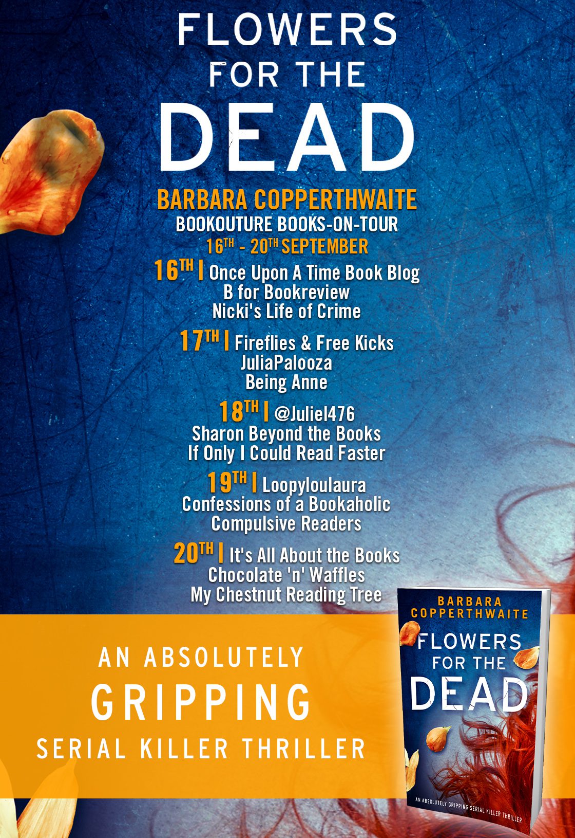 Flowers for the Dead blog tour banner