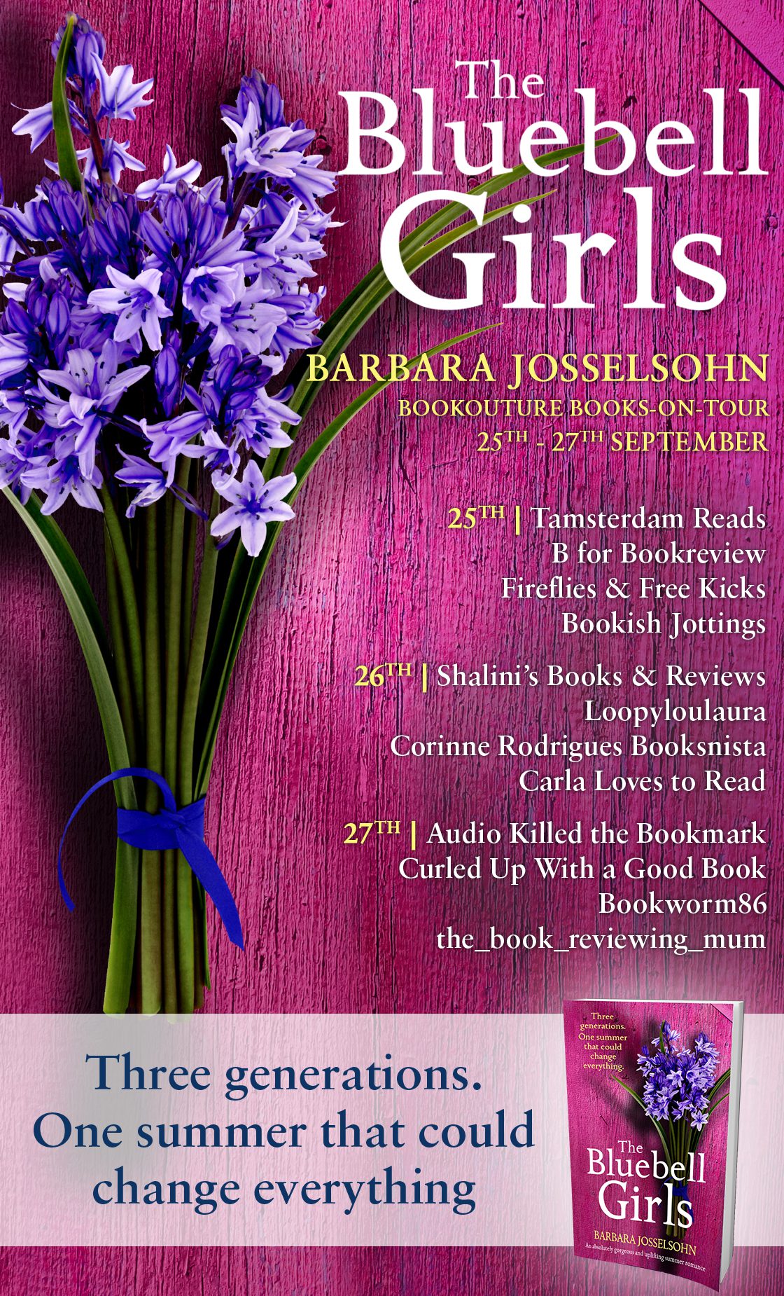 The Bluebell Girls blog tour banner