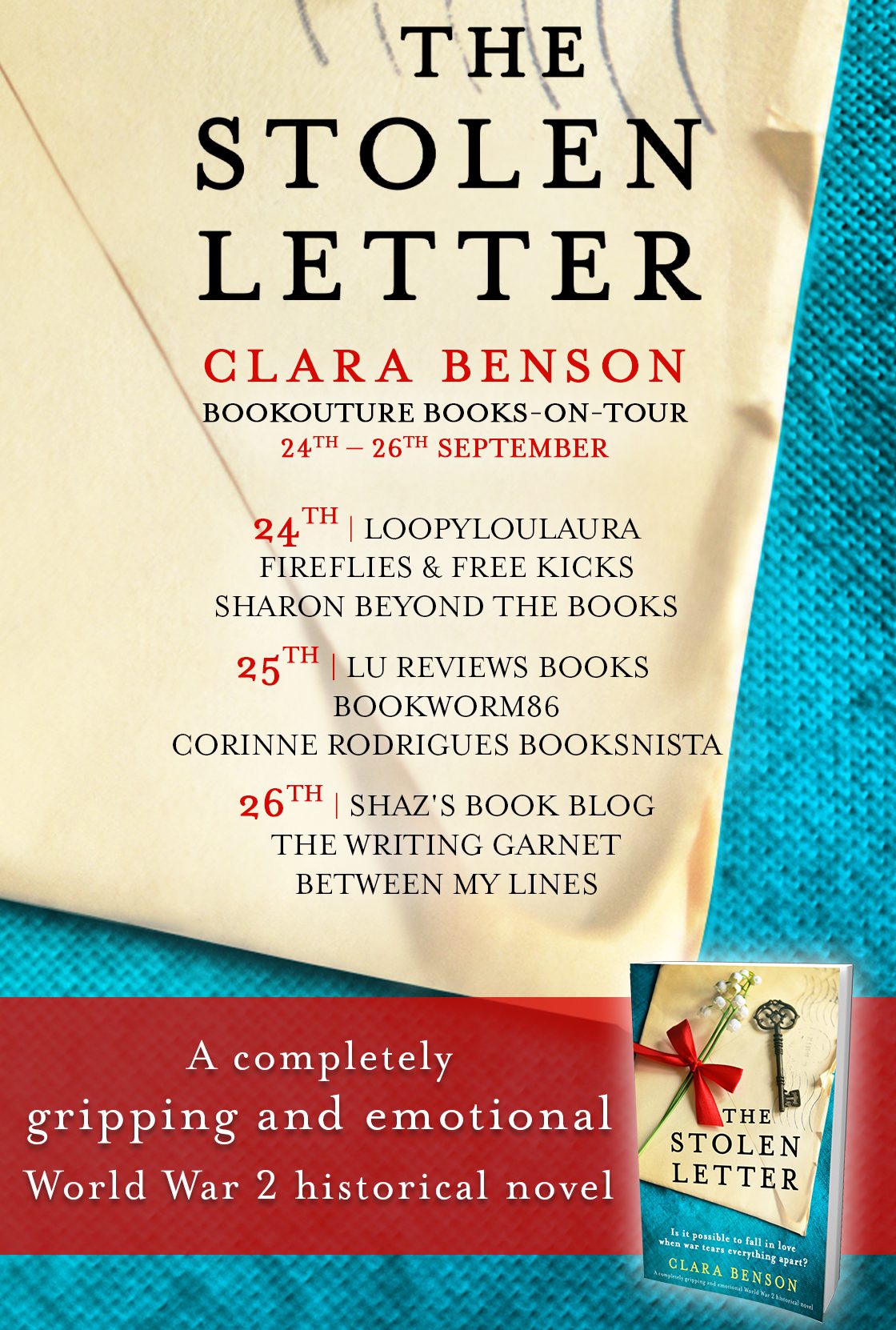 The Stolen Letter blog tour banner