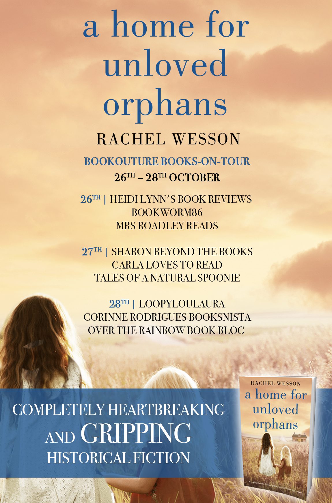A Home For Unloved Orphans blog tour banner
