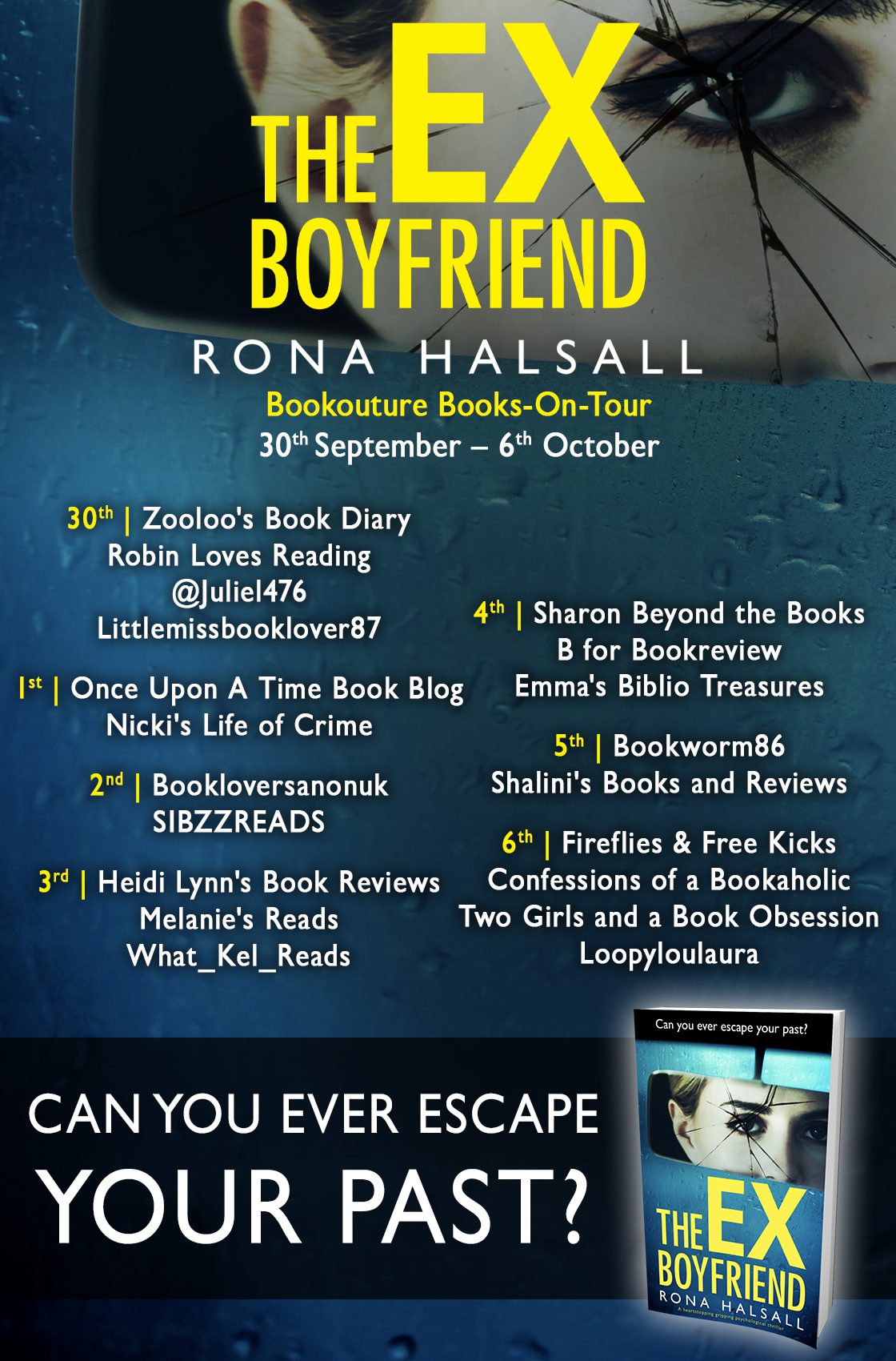 The Ex Boyfriend blog tour banner