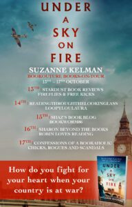 Under A Sky On Fire blog tour banner