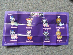 Funko Snapsies collector sheet