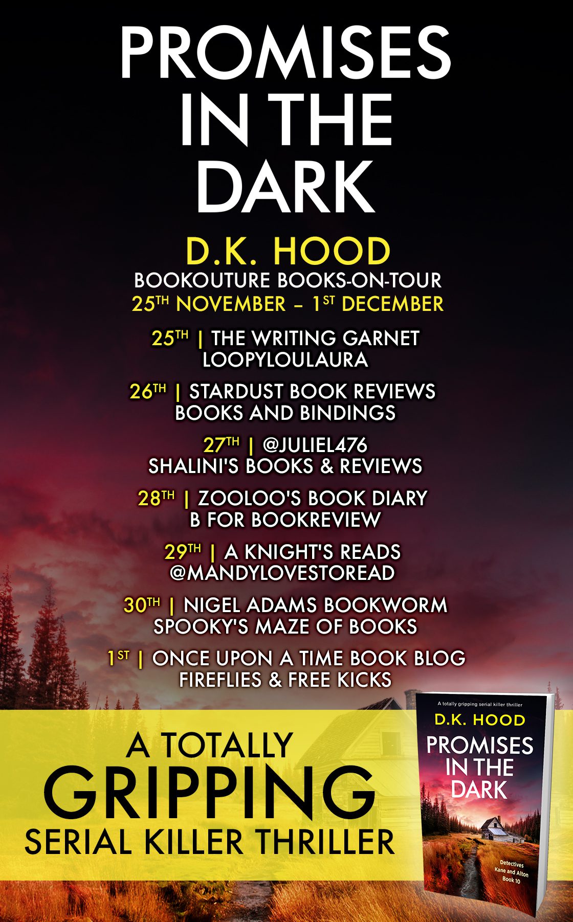 Promises in the Dark blog tour banner