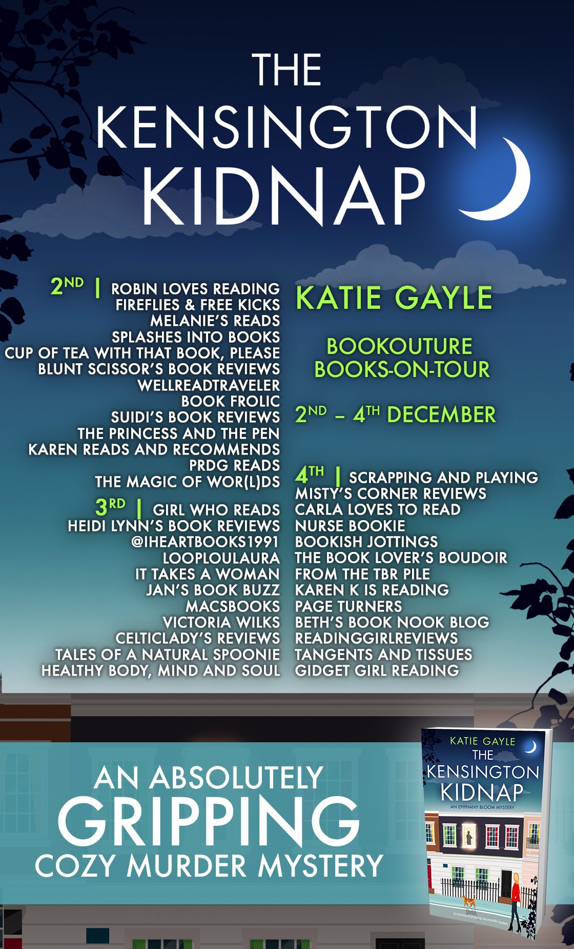 The Kensington Kidnap blog tour banner