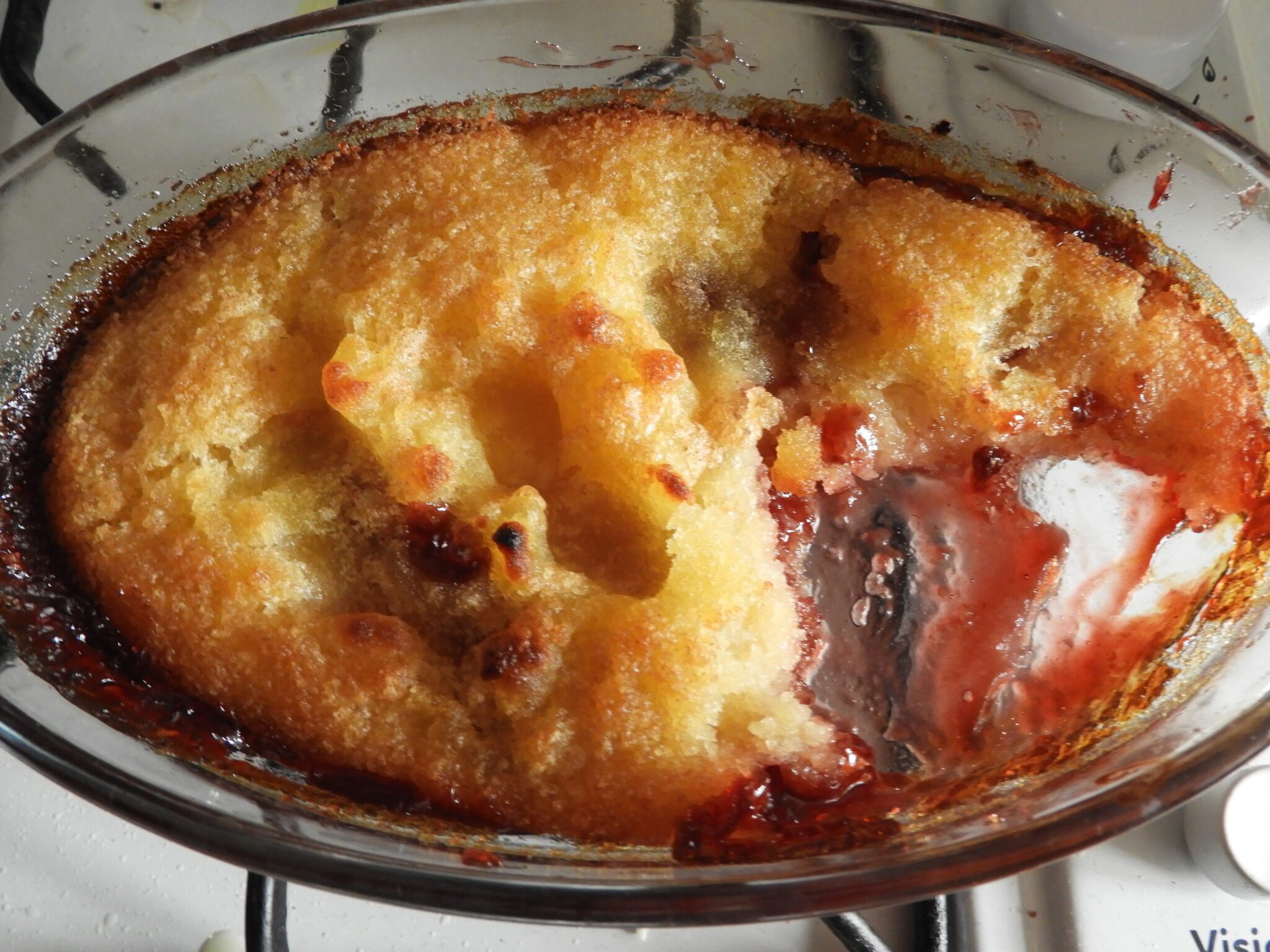 Gluten free vegan jam sponge pudding loopyloulaura