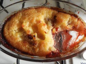 gluten free vegan jam sponge pudding