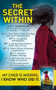 The Secret Within blog tour banner