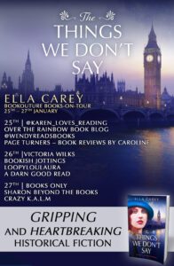 The Things We Don't Say blog tour banner