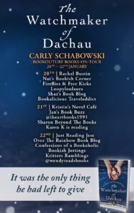 The Watchmaker of Dachau blog tour banner