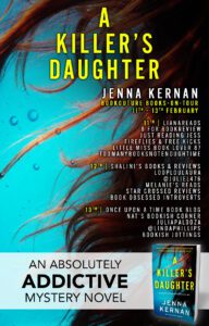 A Killer's Daughter blog tour banner