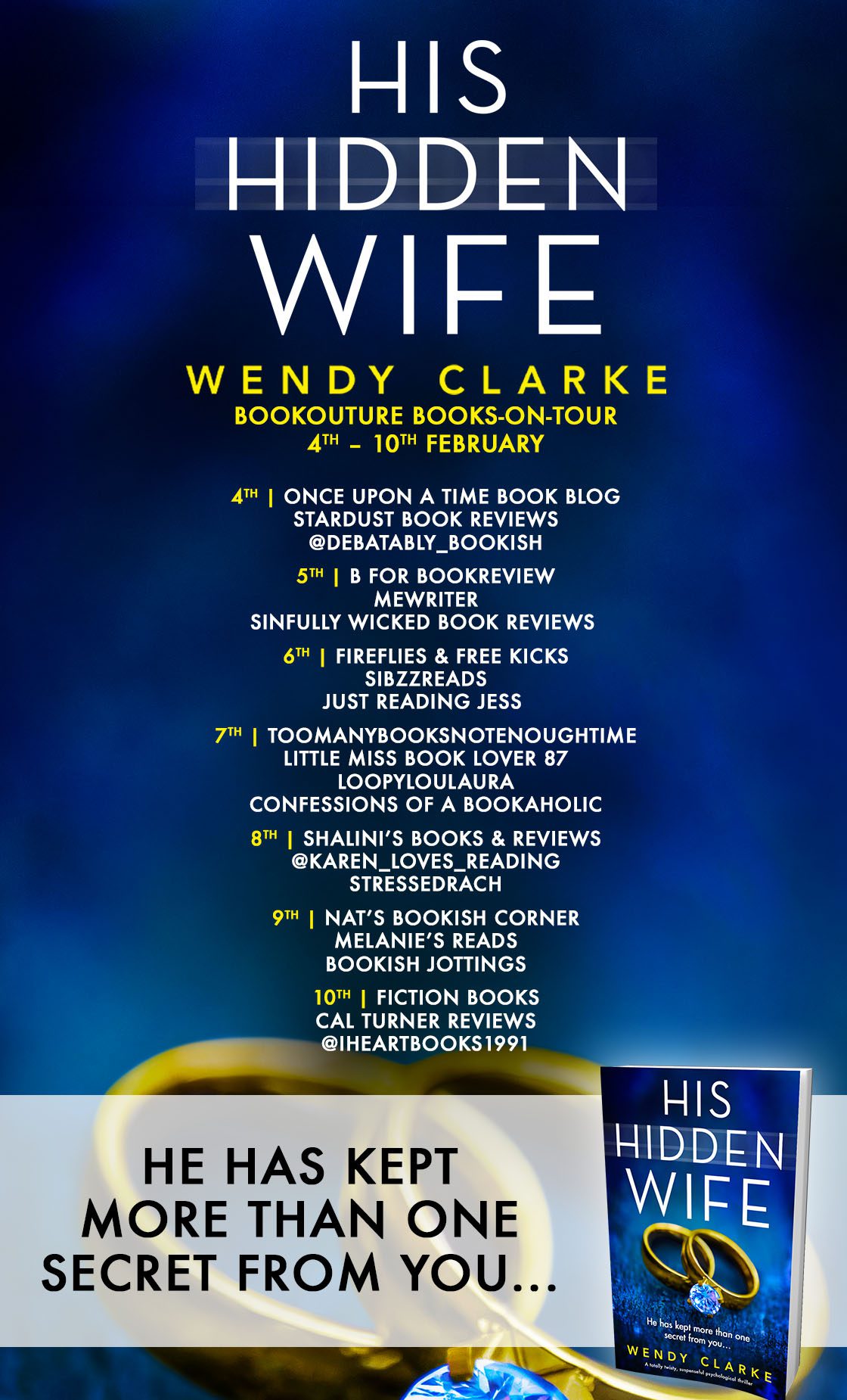 His Hidden Wife blog tour banner