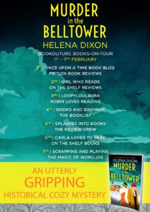 Murder in the Belltower blog tour banner