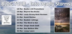 Into Deadly Storms blog tour banner