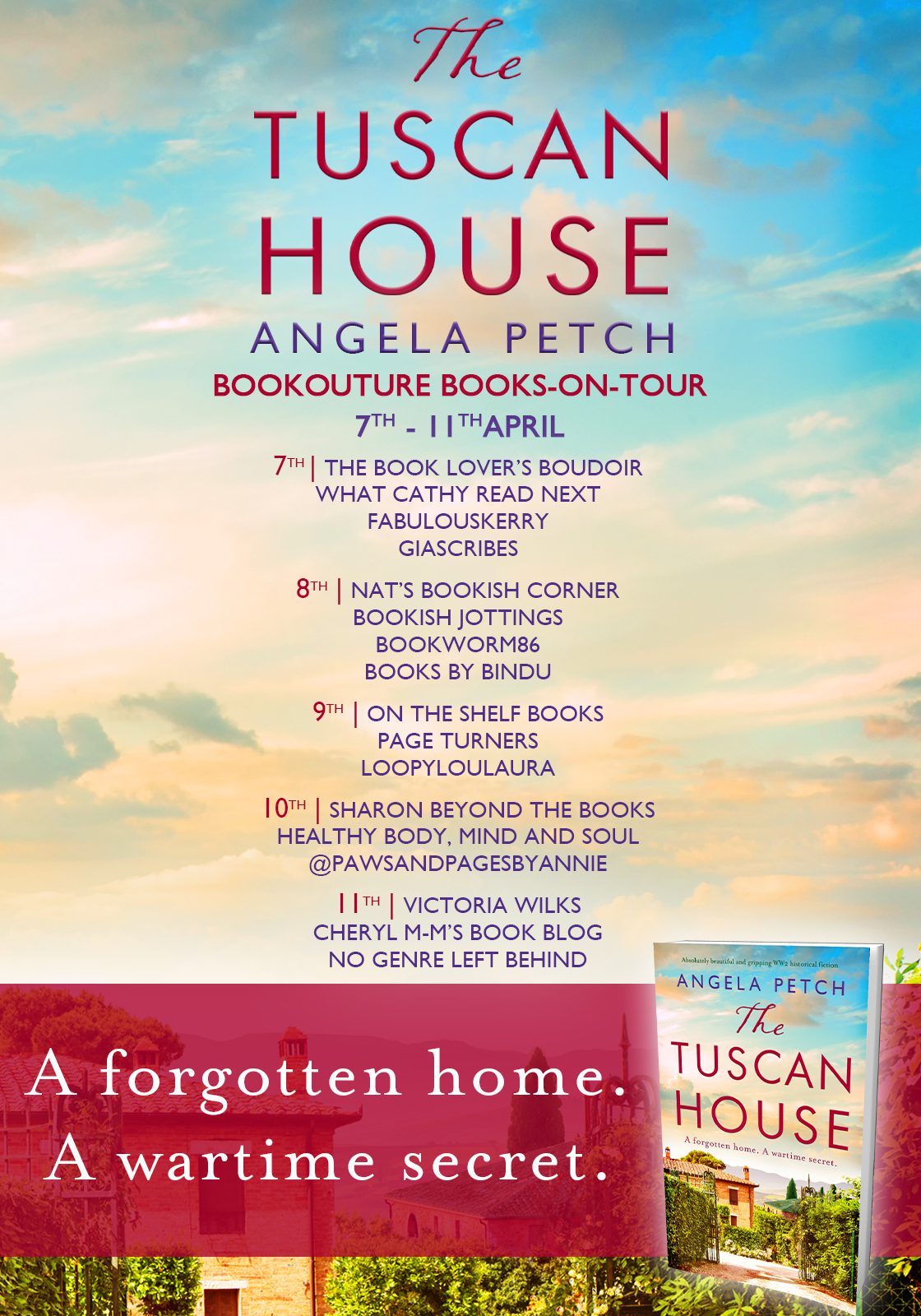 The Tuscan House blog tour banner