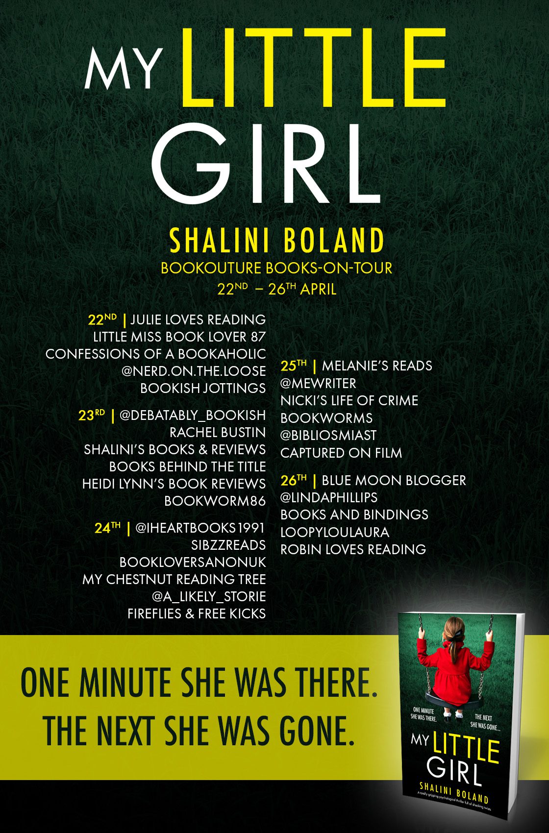 My Little Girl blog tour banner