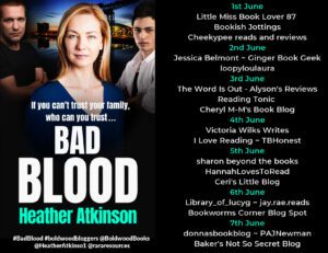 Bad Blood blog tour banner