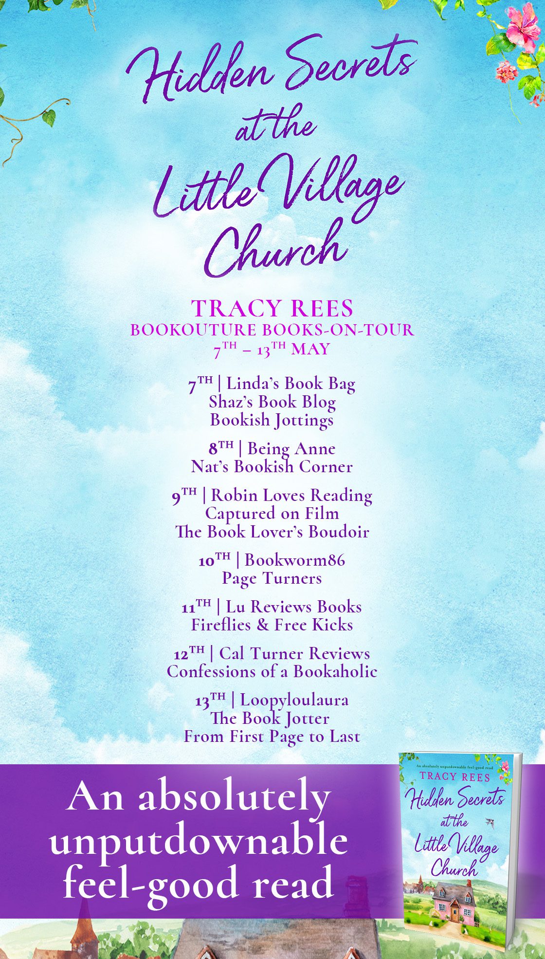 Hidden Secrets at the Little Village Church blog tour banner