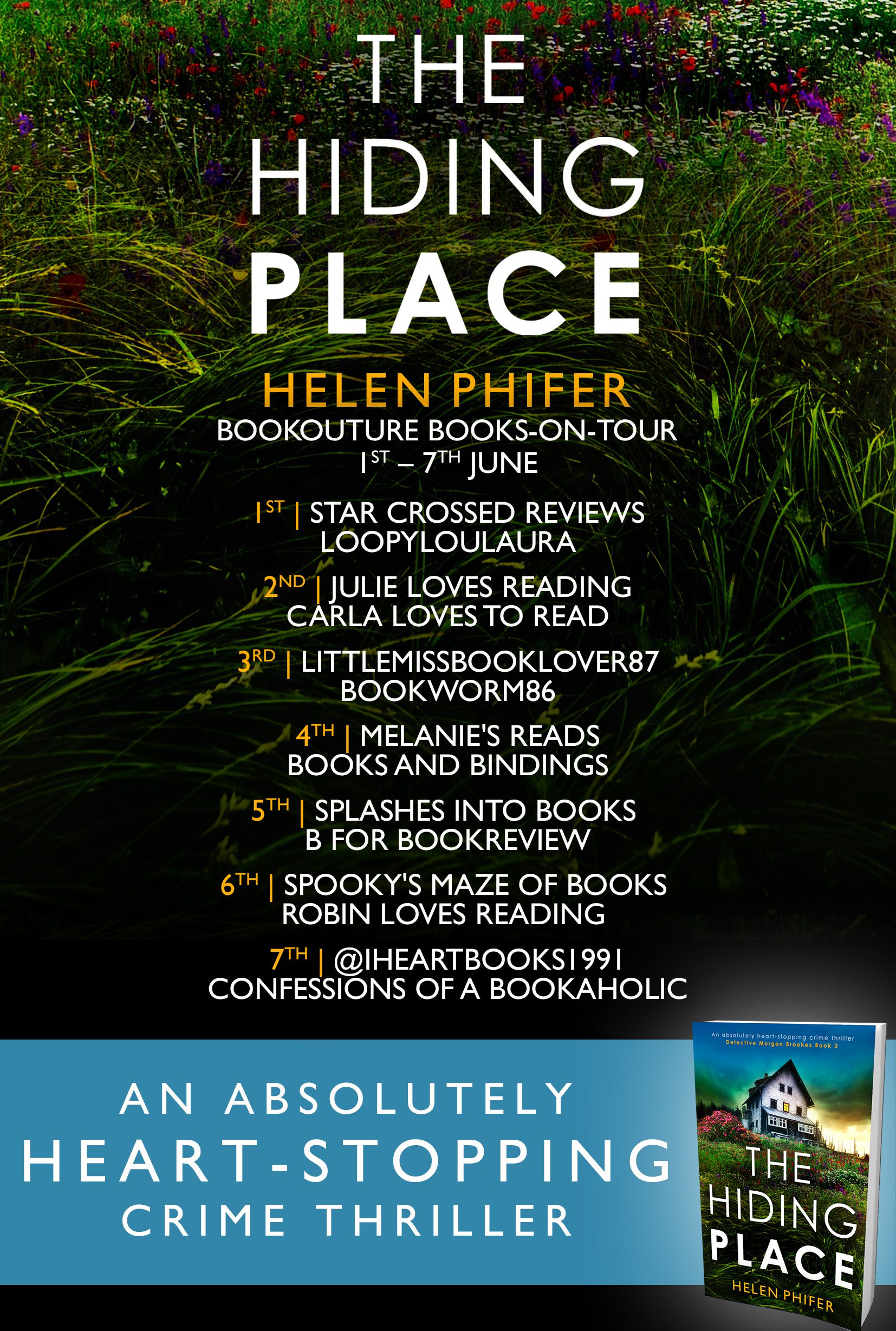 The Hiding Place blog tour banner