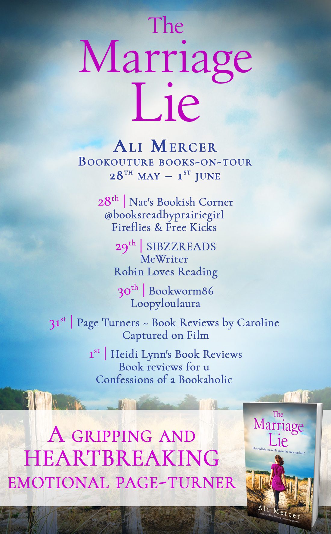 The Marriage Lie blog tour banner