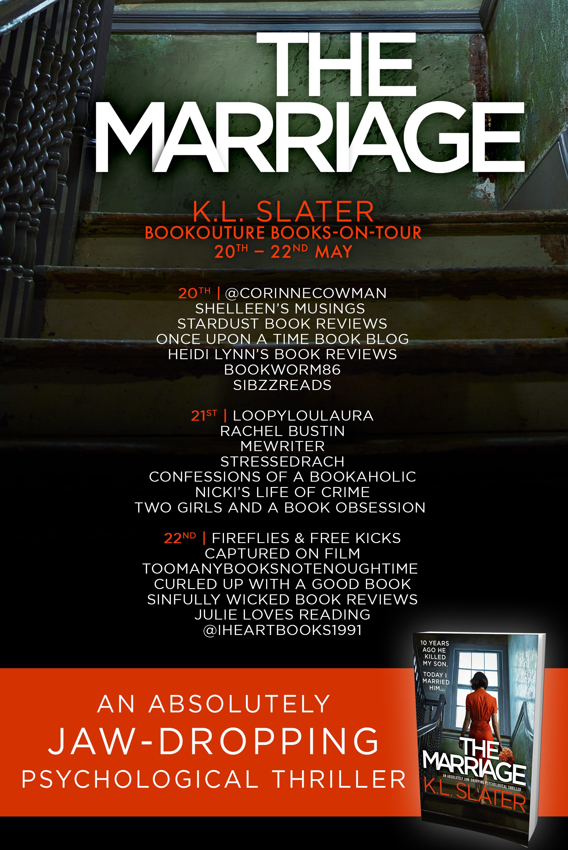 The Marriage blog tour banner