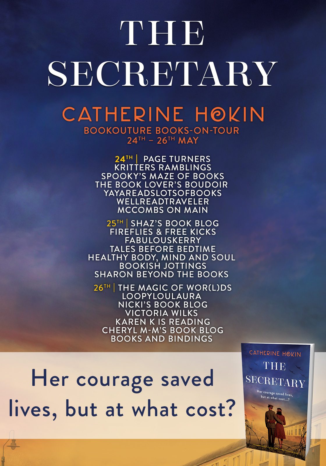 The Secretary blog tour banner