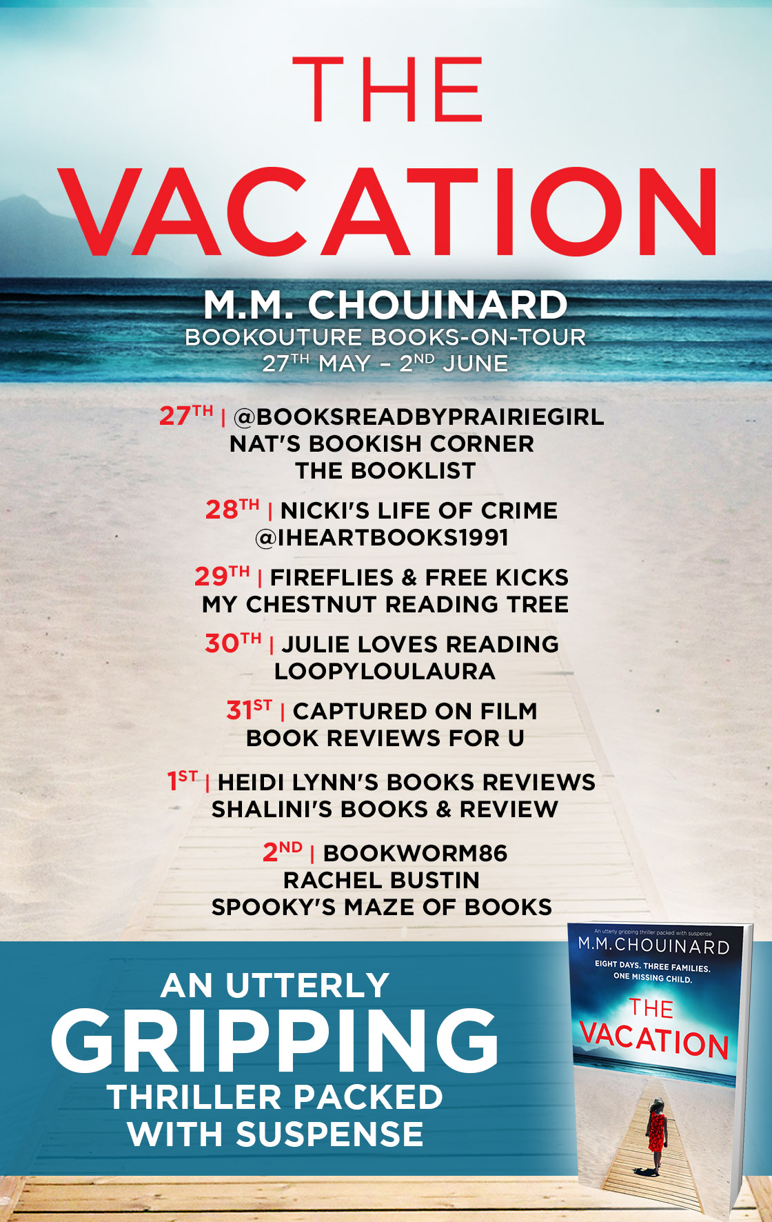 The Vacation blog tour banner