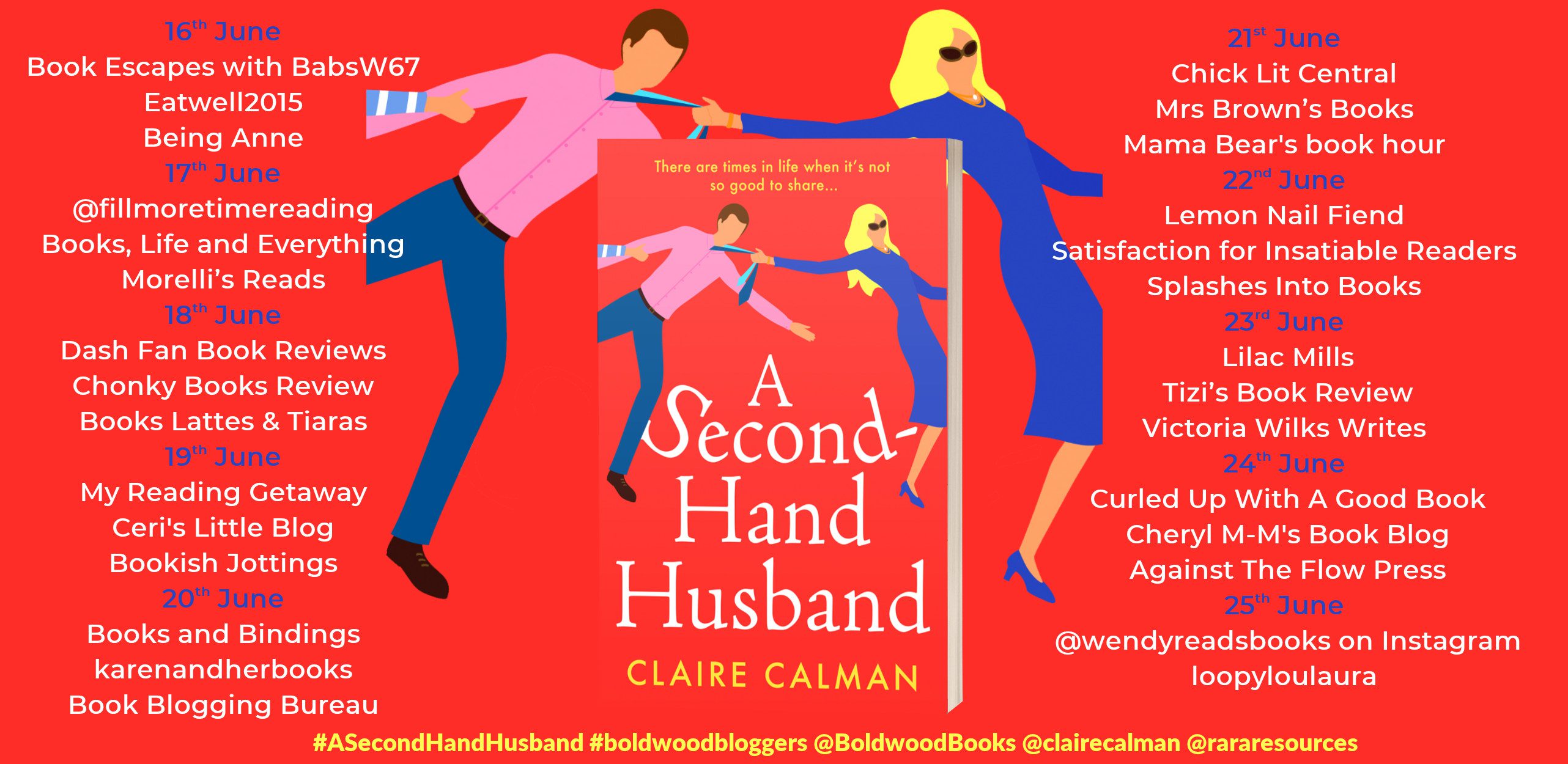 A Second Hand Husband blog tour banner