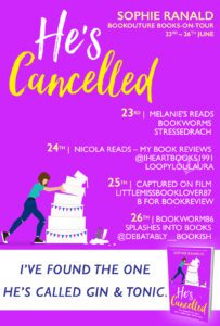 He's Cancelled blog tour banner