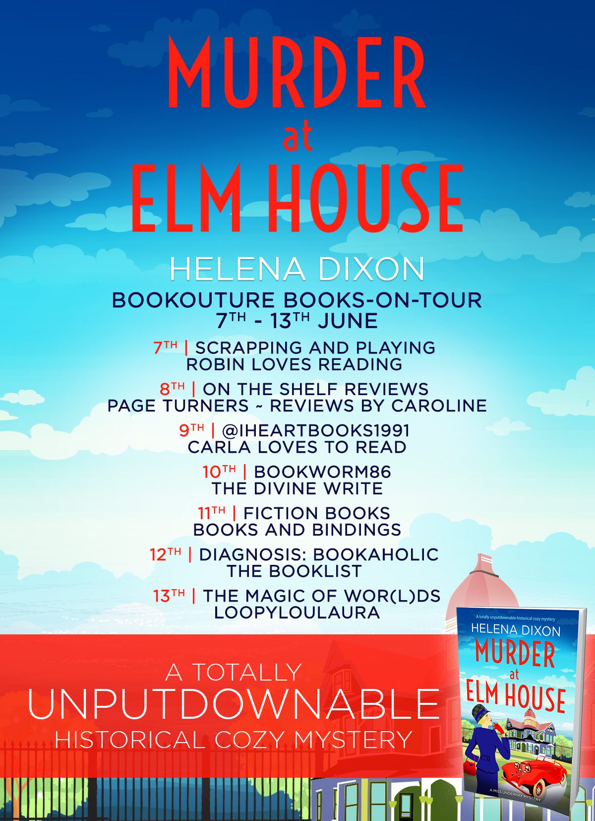 Murder at Elm House blog tour banner